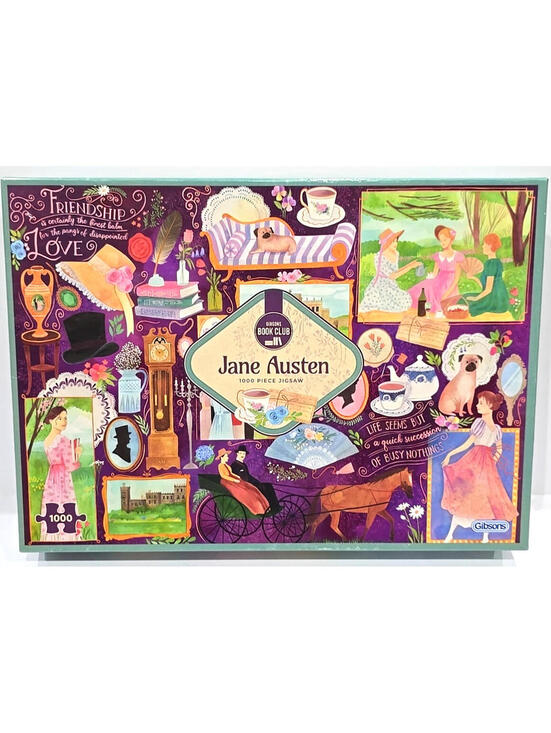 Gibson Other - Jane Austen Puzzle 1000pc Gibsons Book Club Series British Author Story Complete